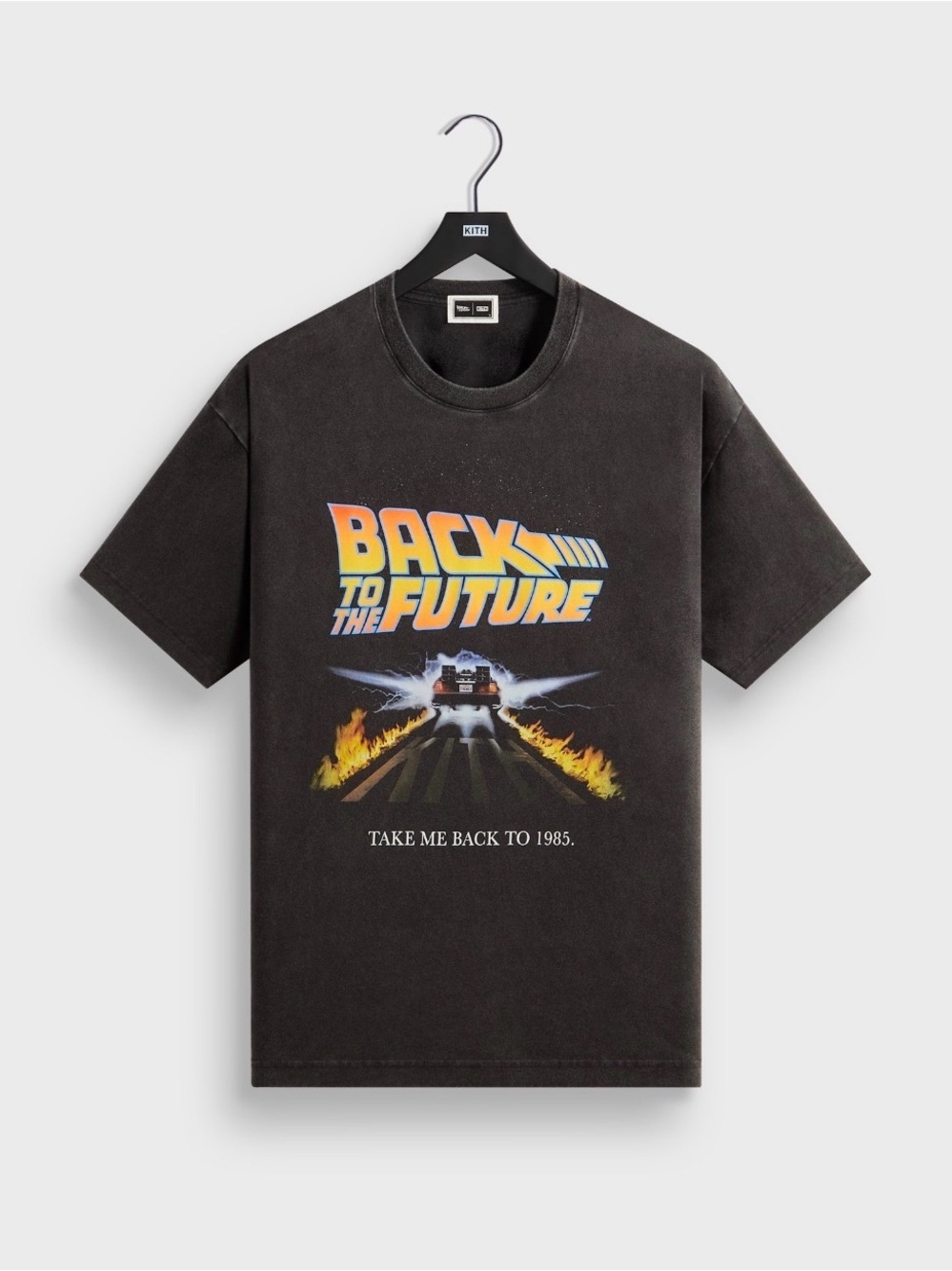 Kith For Back To The Future “Back To 1985” Poster Vintage Black T-Shirt Size XL